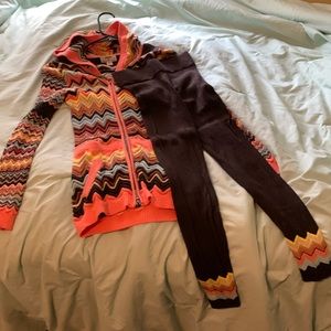 Girls Missoni by Target Bundle tights with sweater top like new!